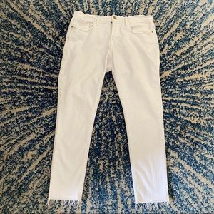 Frame Denim white skinny jeans